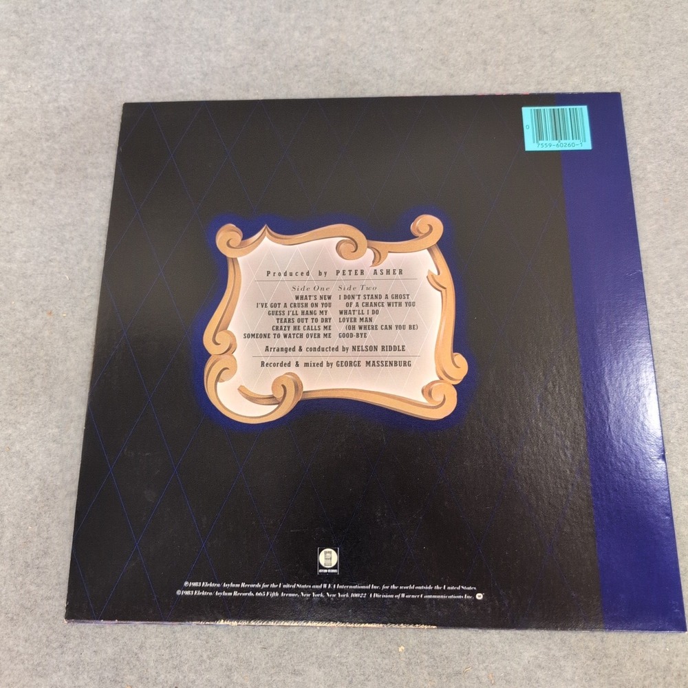Linda Ronstadt What's New Vinyl LP Nelson Riddle Orchestra 1983 Elektra 60260-1 - Picture 2 of 2